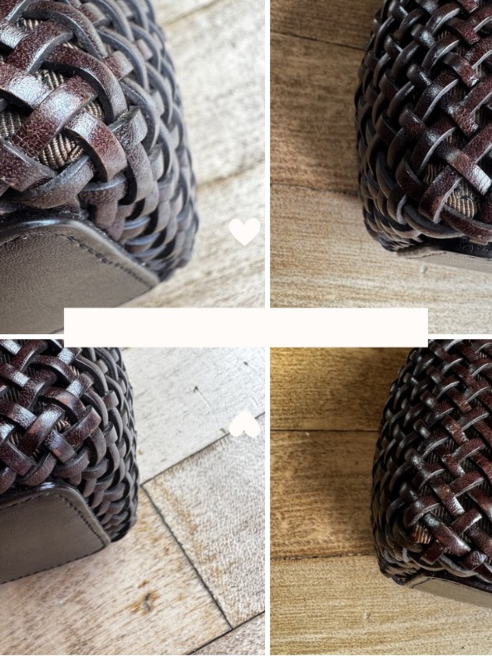 MONSAC Italian Luxury Woven Leather Top-Handle Shoulder Tote Bag Brown Y2K 11x8 - Picture 8 of 11